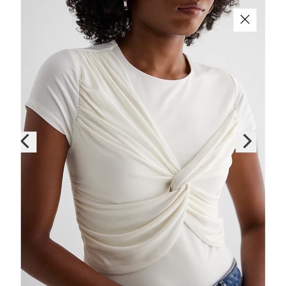 NWOT Express Contour Twist Front Tee - Picture 2 of 5